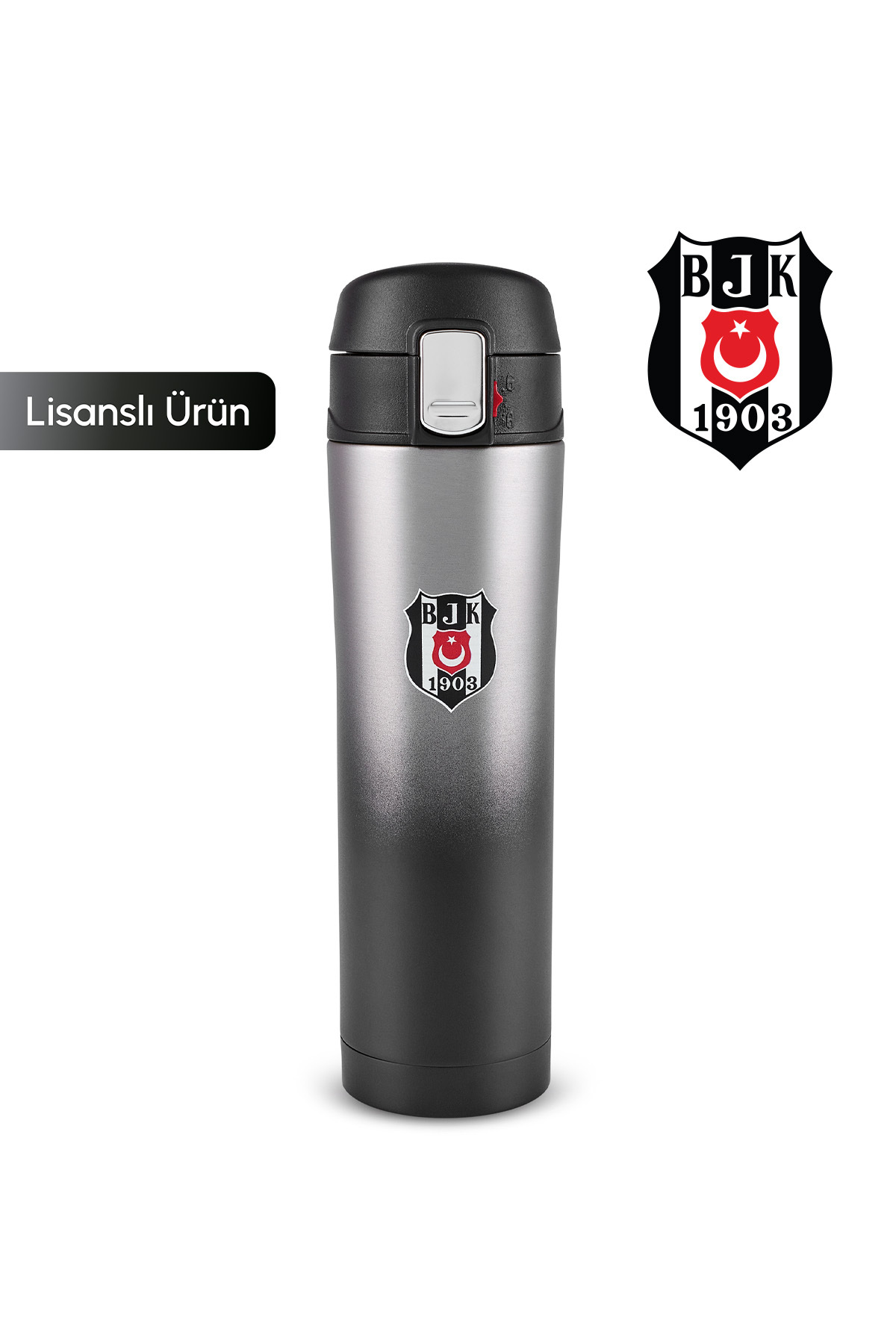 x Besiktas Licensed Steel Sealed Thermos Box 450 ml