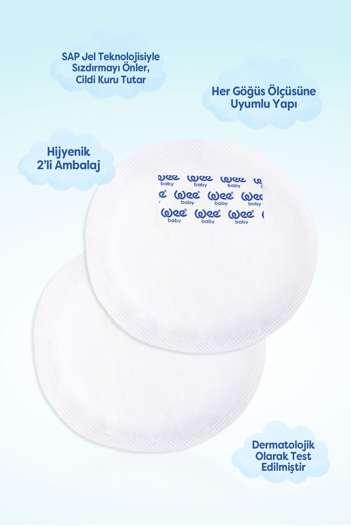 Wee Baby Klasik Göğüs Pedi Seti (40x3 120 Adet) fotoğrafı 4 (önizleme)