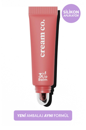Cream Co. Nemlendirici Parlatıcı 3in1 Lip Balm | Dudak Bakım | Cupcake Rose G...