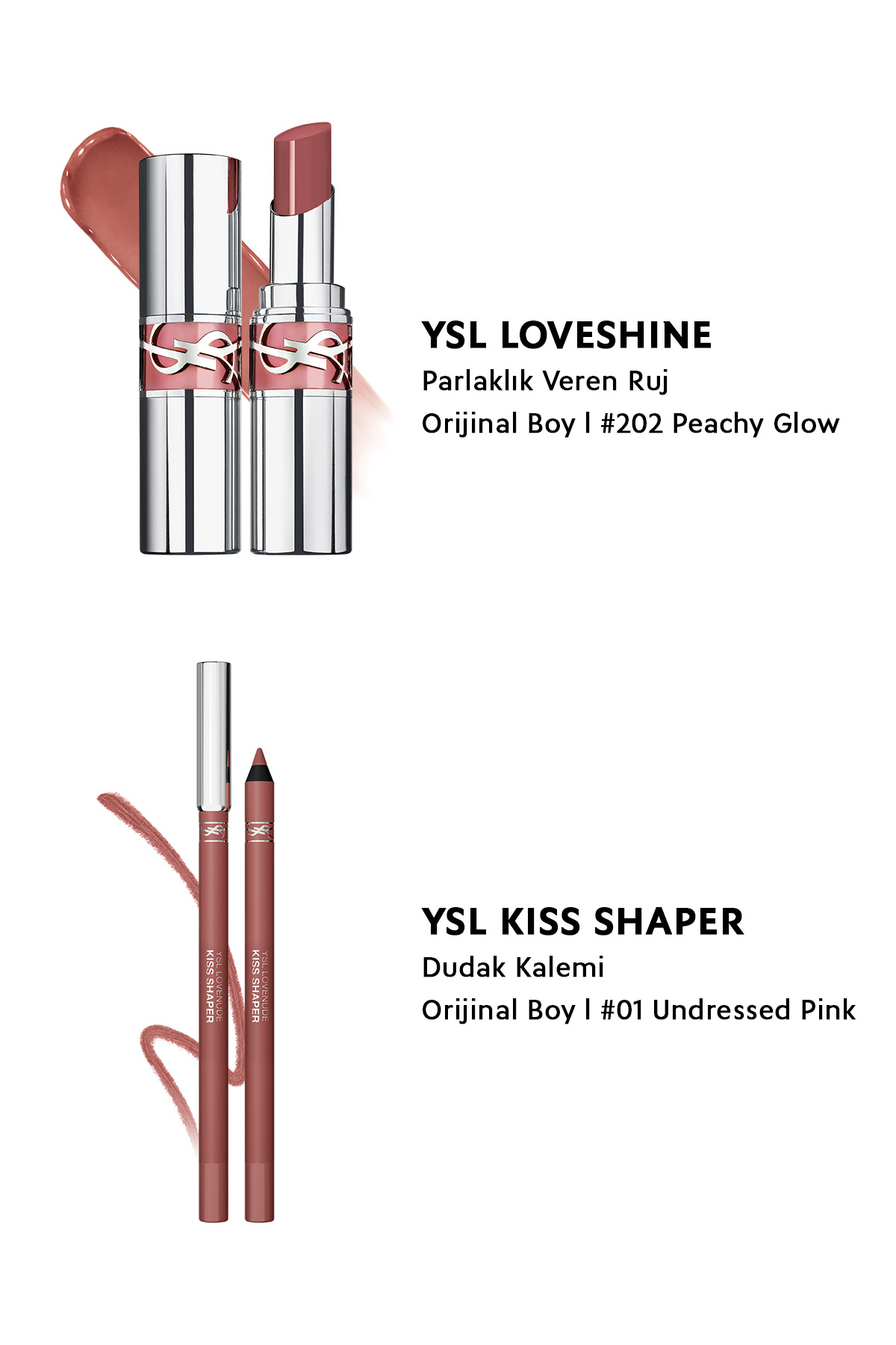Peachy Glow Lip Combo Makyaj Seti - Loveshine Ruj 202 & Lovenude Dudak Kalemi 01 7829999999296 — VB829296 — تصویر 2 از 4