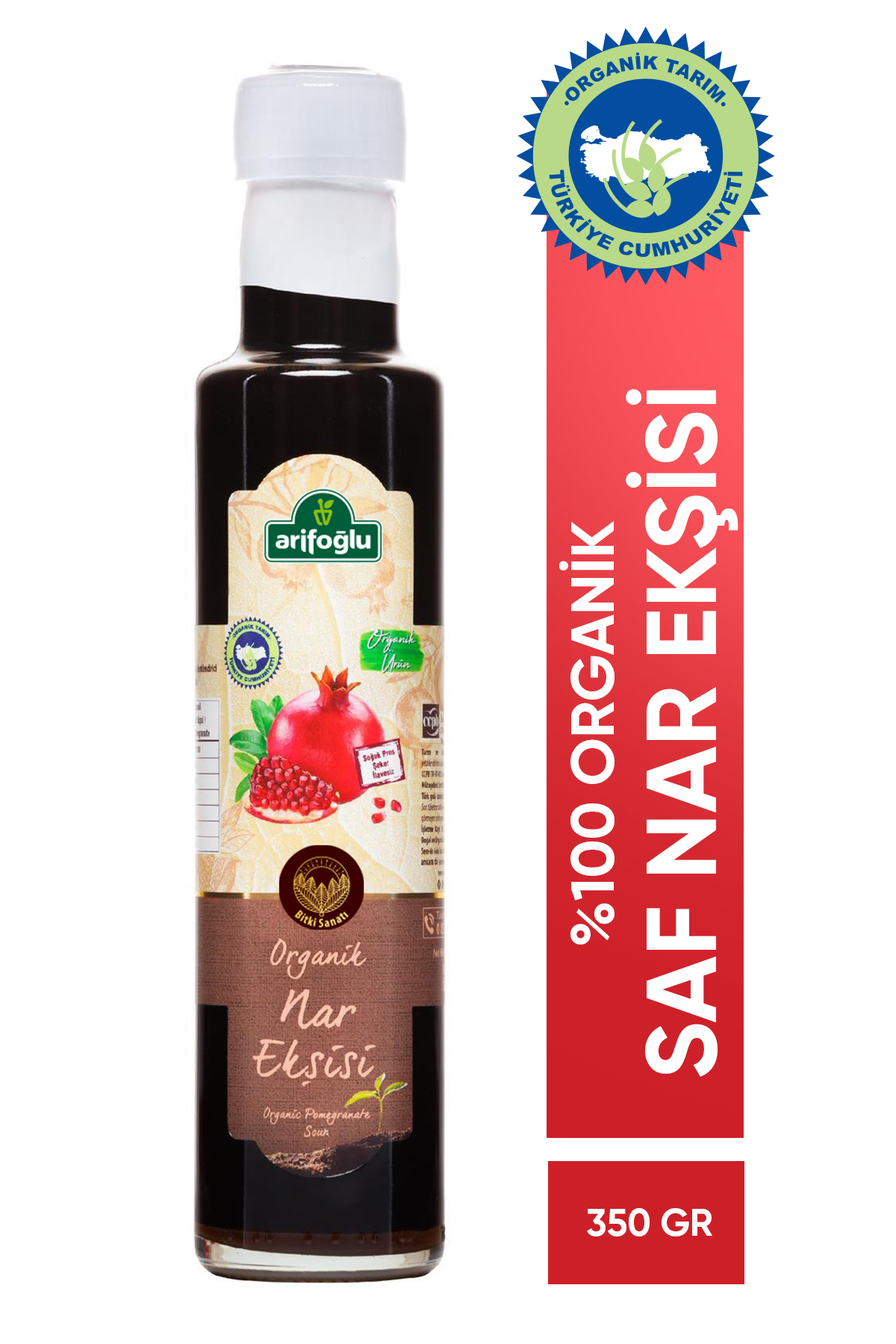 Arifoğlu Organik Nar Ekşisi 350 gr. - Fiyatı, Yorumları
