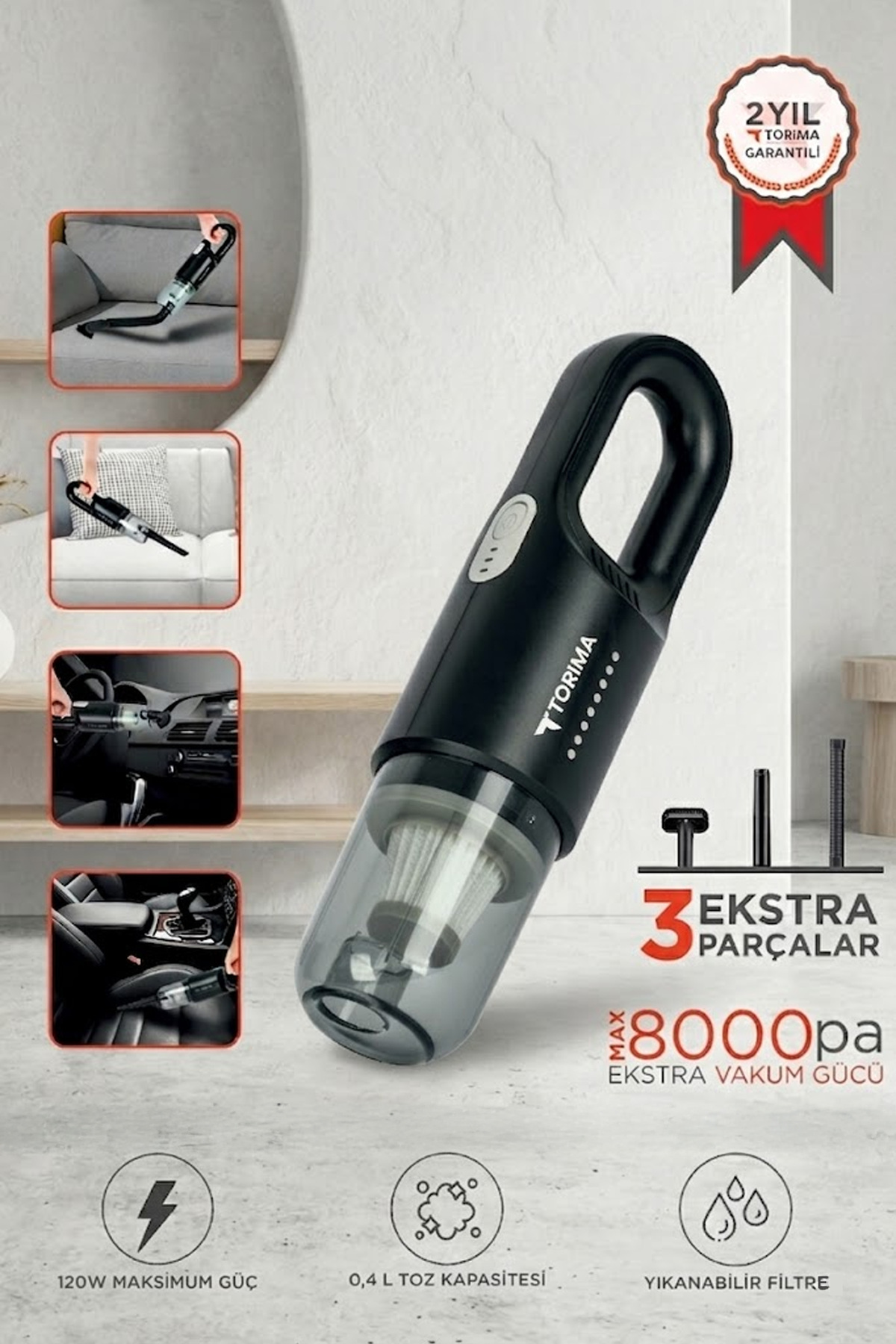 ホヌページ Karaca Vantuz Power Up Max 350 W Dik Süpürge Şarjlı 0,6 L Fiyatı