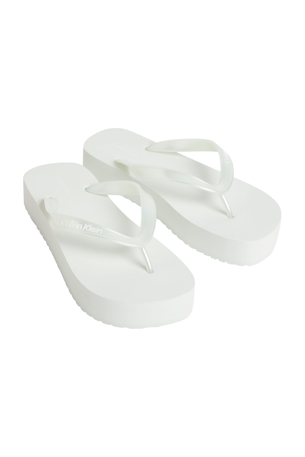 Calvin Klein HW0HW03120 CHE 36 FLATFORM Klapki z TPU