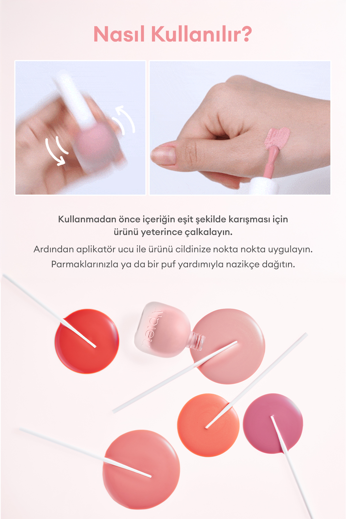 Meyve Özlü, Nemli ve Parlak Bitişli, Doğal Görünümlü Likit Allık APIEU Juicy-Pang Water Blusher PK01 — سفید 4620 — تصویر 8 از 9