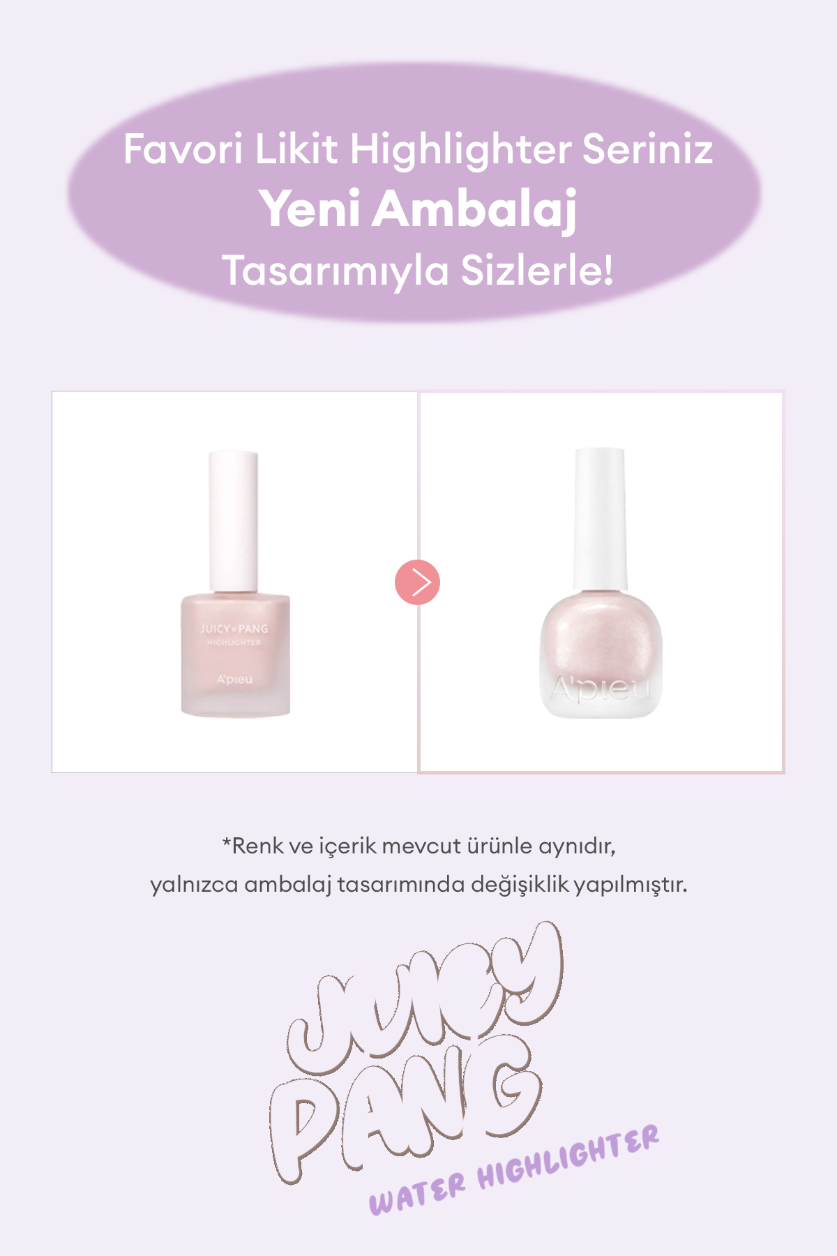 Ciltle Bütünleşen Kalıcı Likit Aydınlatıcı Juicy-Pang Water Highlighter (GD01) — بژ 111211 — تصویر 7 از 9