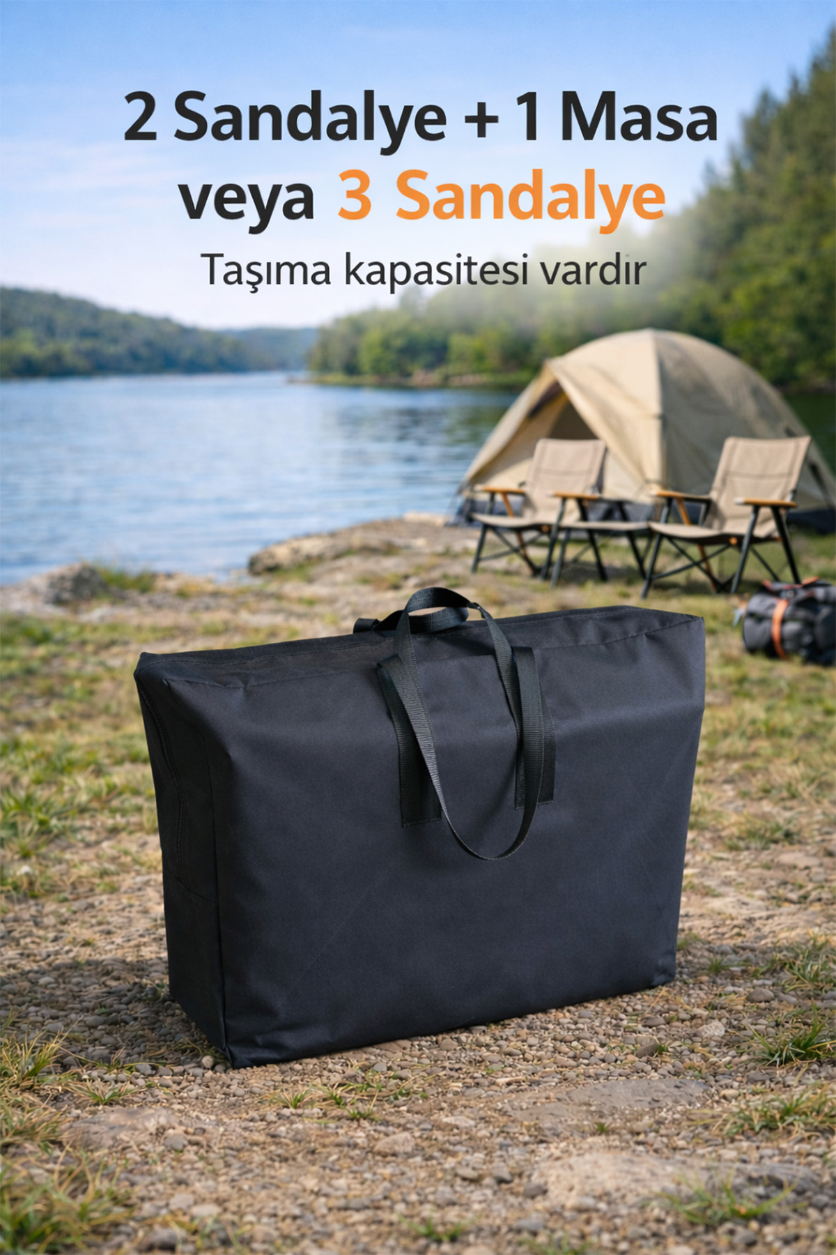 Camping Chair Carrying Case 600D Oxford PVC Fabric