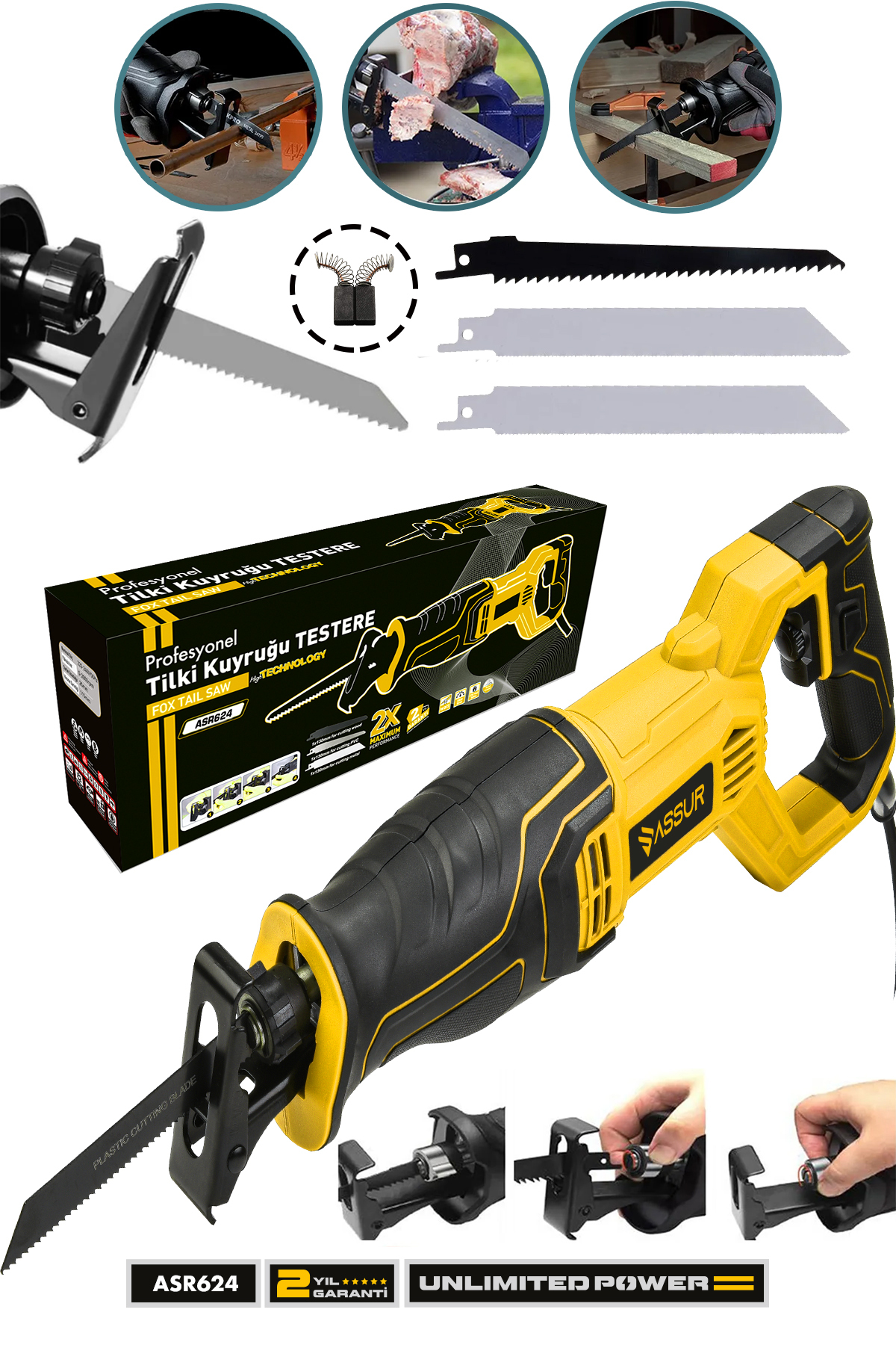 750 WATT COPPER WINDING 6 STAGE 3 BLADE SPEED ADJUSTABLE FOXTAIL SAW BONE CUTTING MACHINE