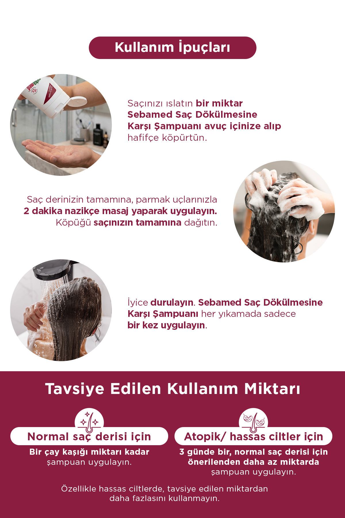 Saç Dökülmesine Karşı Güçlendirici Kafein ve Ginkgo Biloba İçerikli Şampuan 1000 ml Aile Boy pH 5.5 — 4103040037176 — تصویر 3 از 5