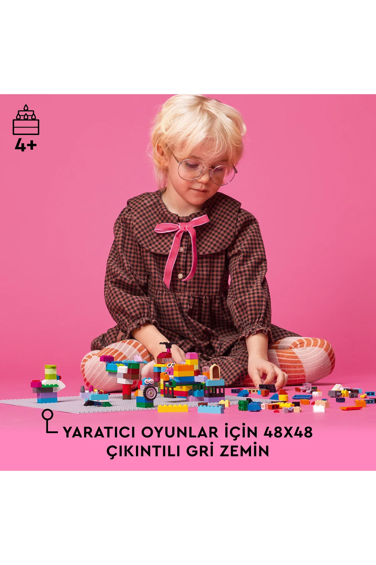 LEGO Ahtapot - ® Classic Gri Plaka 11024 - 4 Yaş Ve Üzeri Yaratıcı Yapım Seti (1 Parça) fotoğrafı 5 (önizleme)