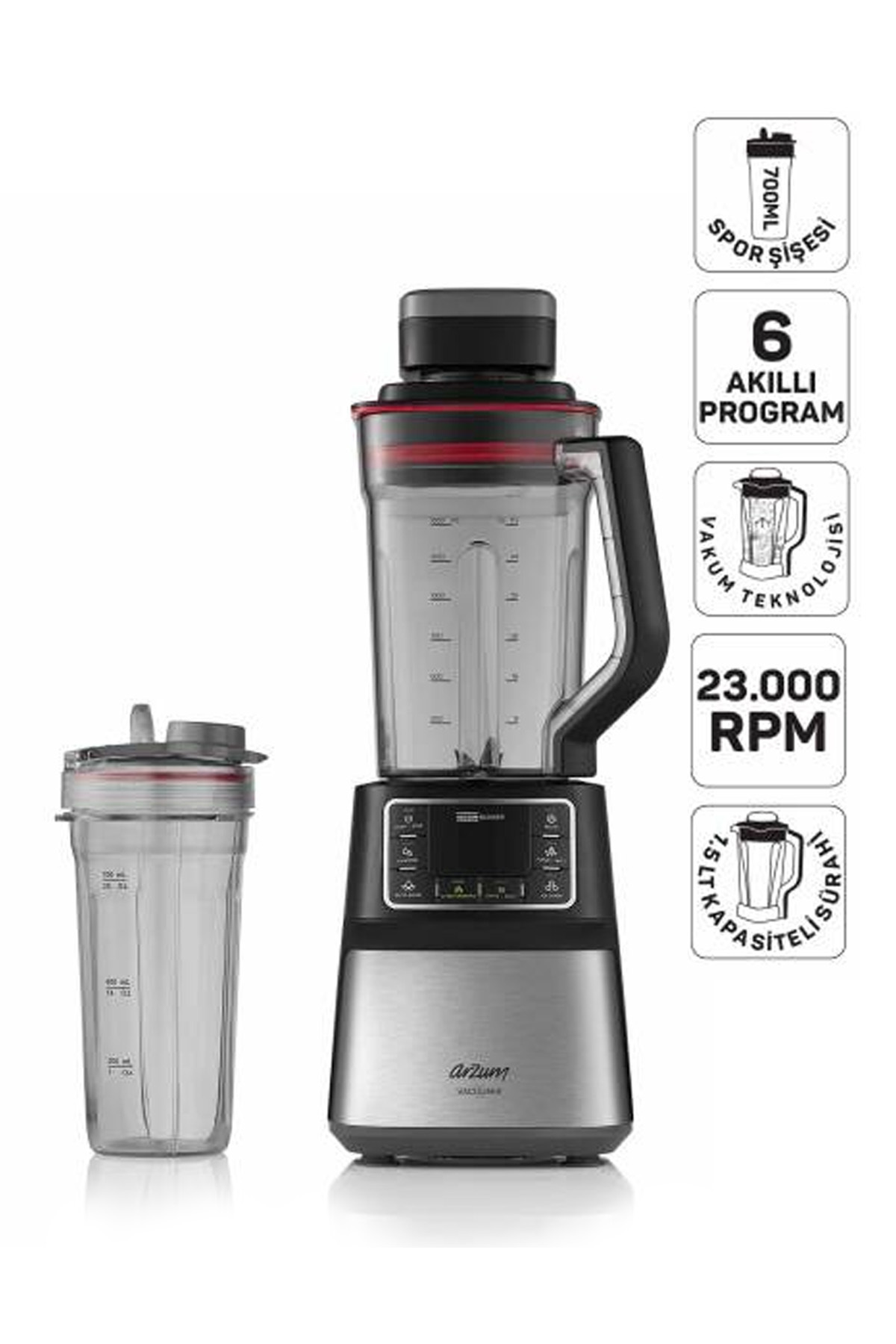 AR1061 Vacuumix Vacuum 1500W Power Blender, 1.5L Jug, Ice Breaker, Black