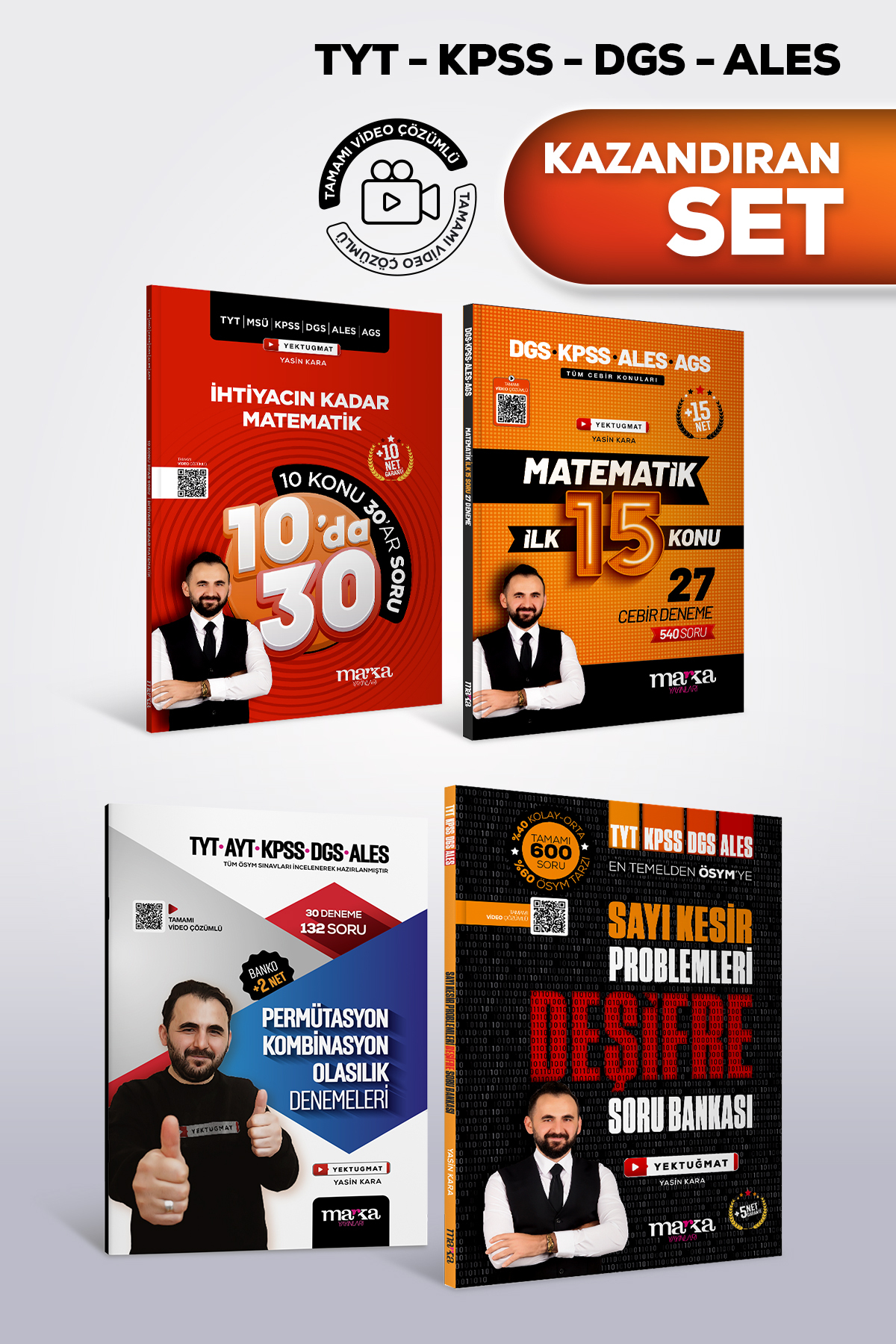 Marka Yayınları KPSS TYT DGS DEŞİFRE Soru Bankası | Matematik İlk