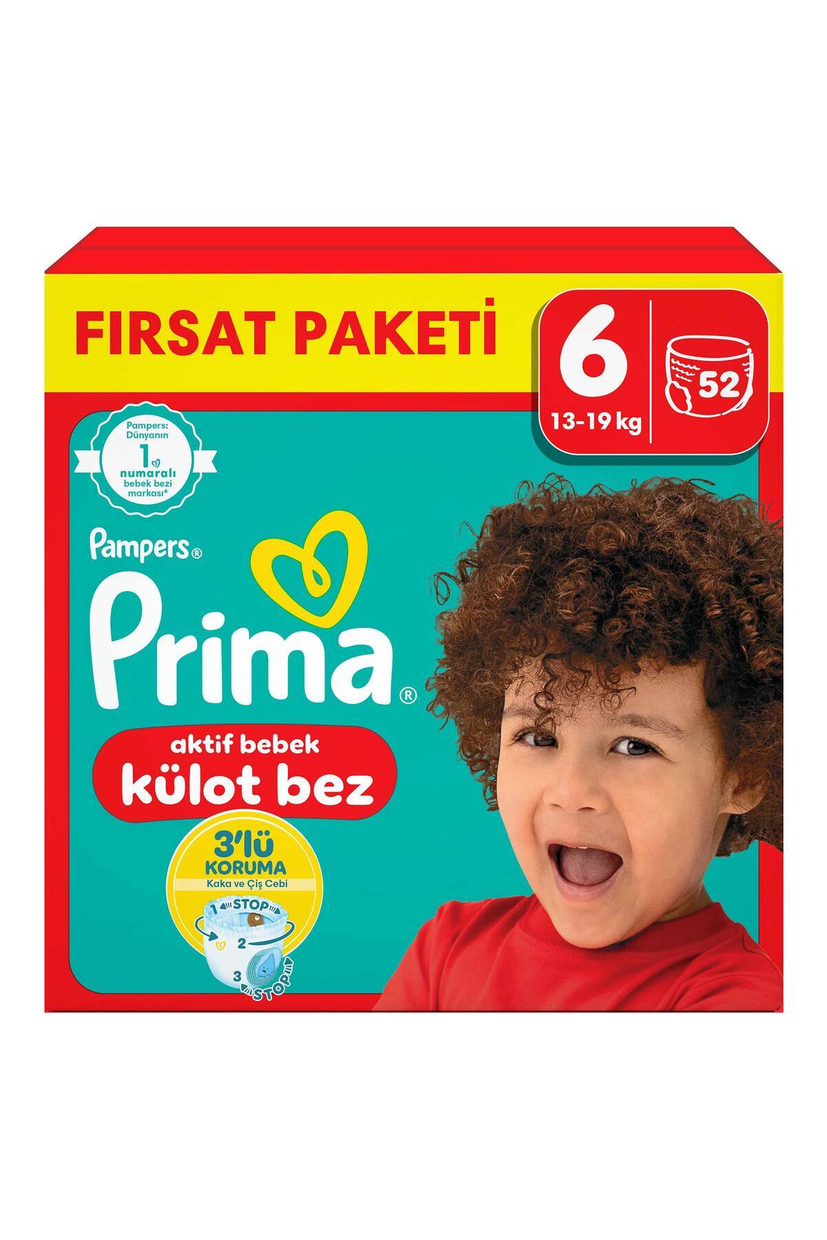 Prima Külot Bez 6 Numara 52 Adet Bebek Bezi Fırsat Paketi