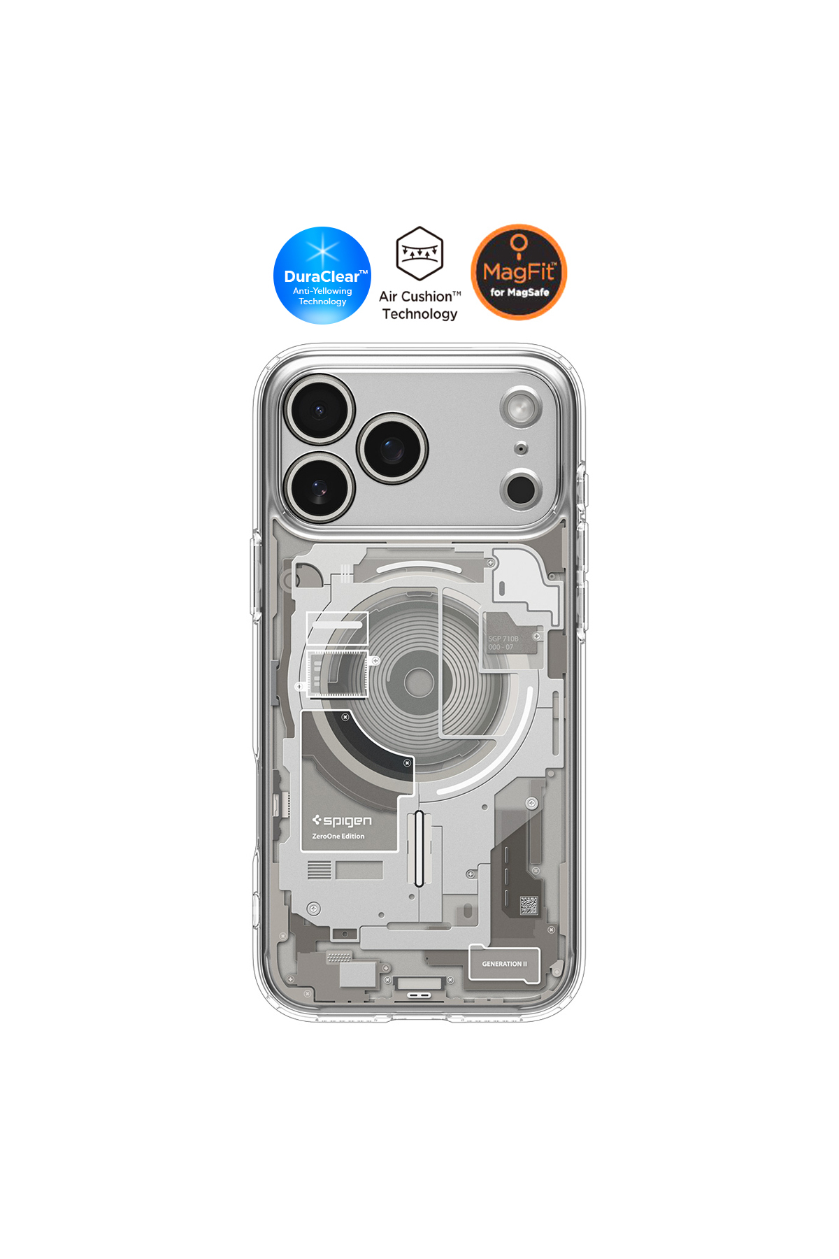 iPhone 17 Pro Max Slim MagSafe Case Ultra Hybrid MagFit Zero One Natural Titanium Cover - ACS10041