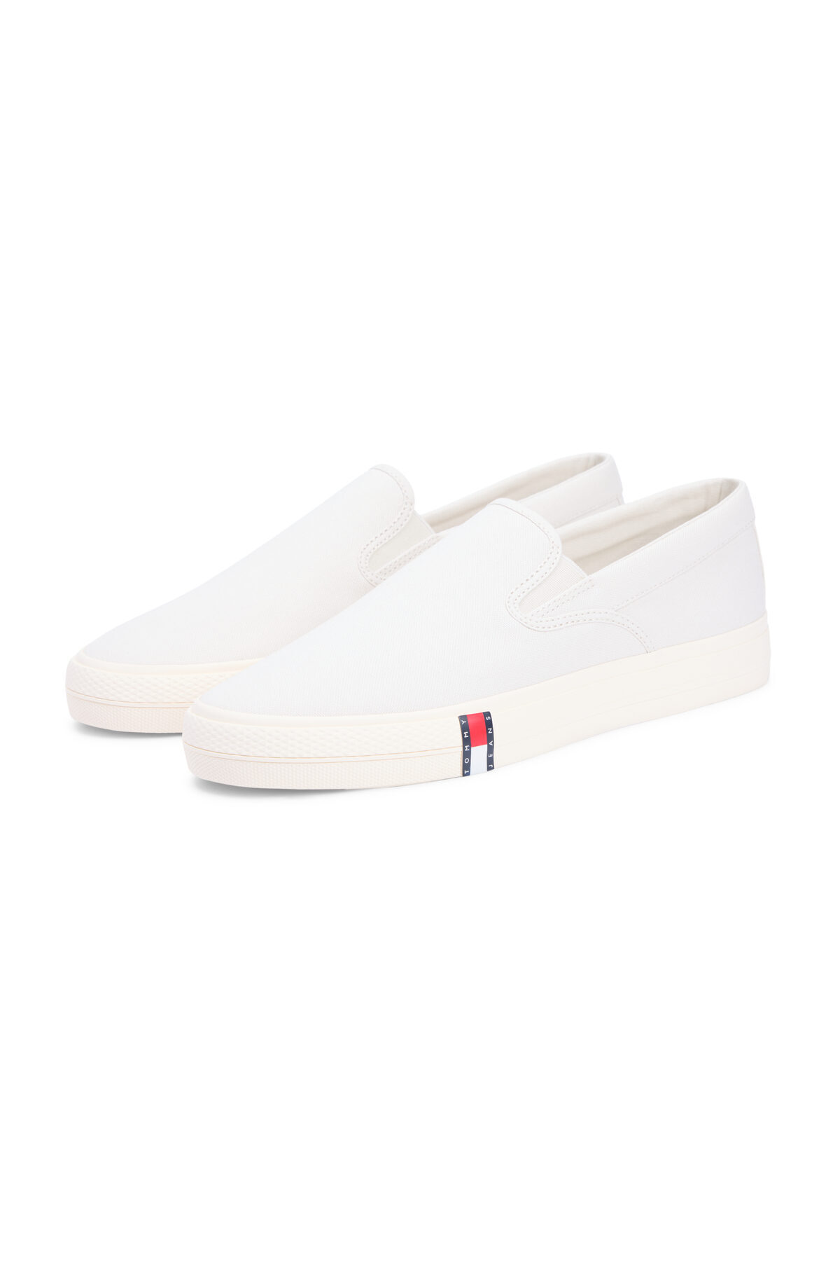 Tommy Hilfiger Herren-Sneaker mit Markenlogo, weiß, für den täglichen Gebrauc...