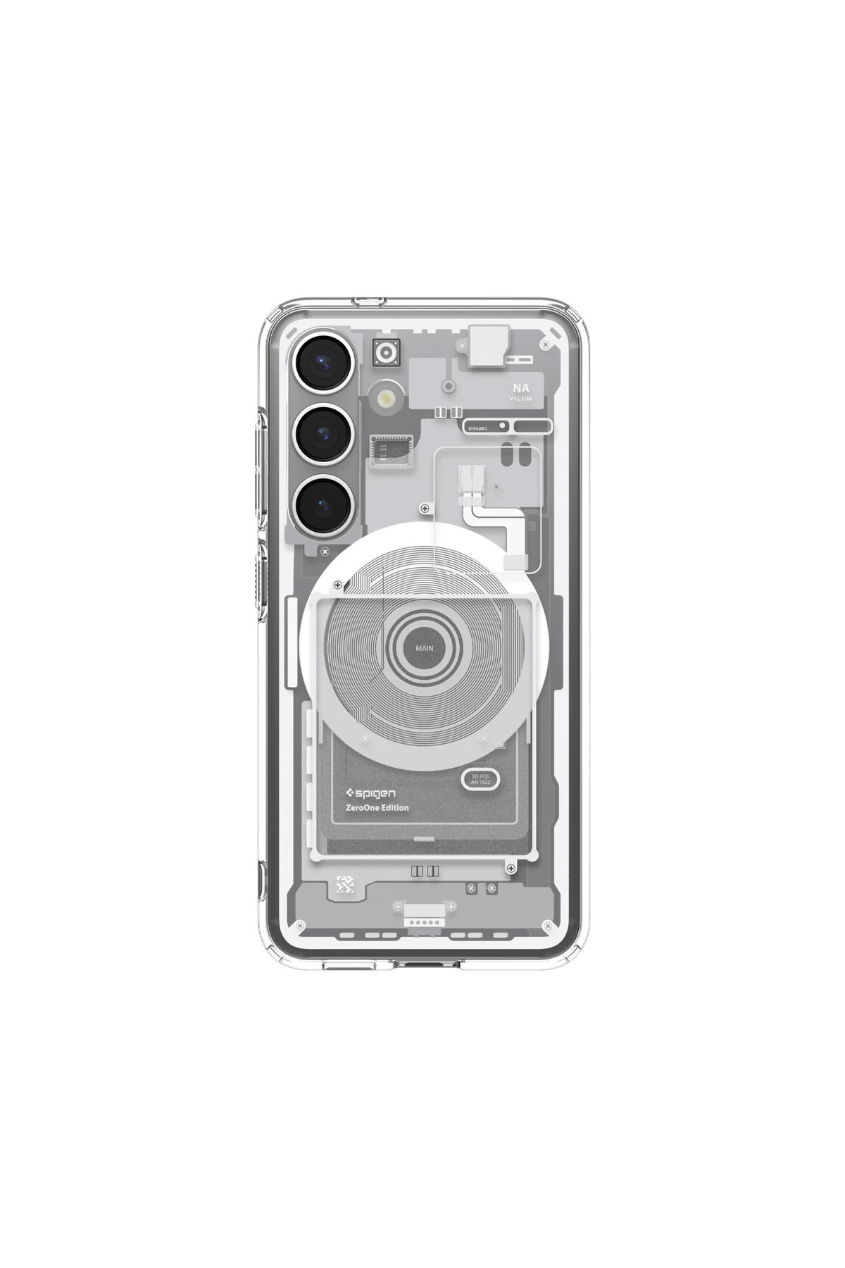 Galaxy S25 Plus Case with Ultra Hybrid MagFit Zero One White - ACS08983