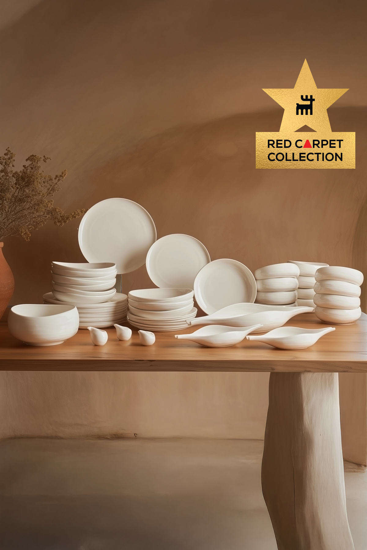 Earth Collection Clay 55 Parça 12 Kişilik Yemek Takımı