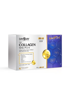 DAY2DAY The Collagen Mag Plus Tip 1-2-3 Kolajen-Çilek Karpuz-Magnezyum,HA,C-D...