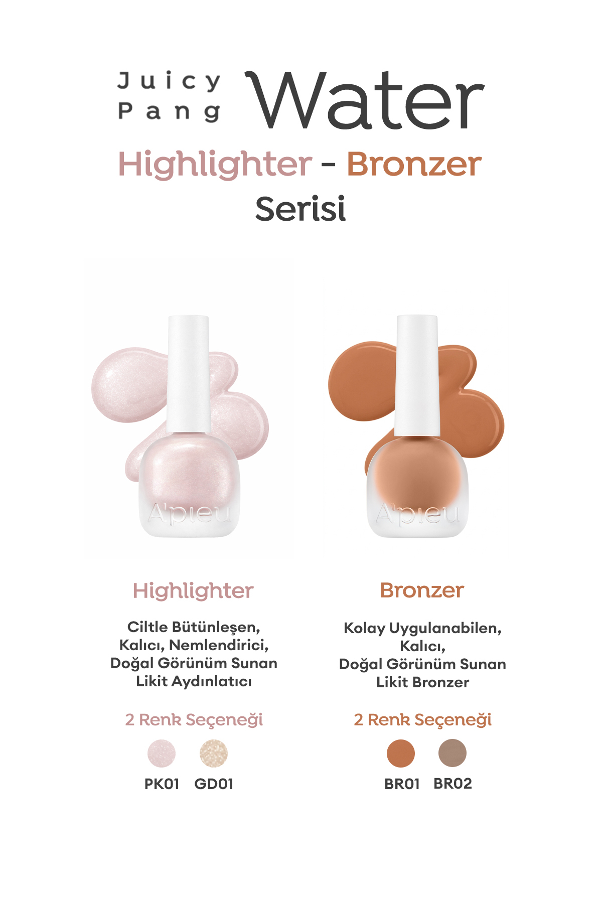 Ciltle Bütünleşen Kalıcı Likit Aydınlatıcı Juicy-Pang Water Highlighter (GD01) — بژ 111211 — تصویر 9 از 9