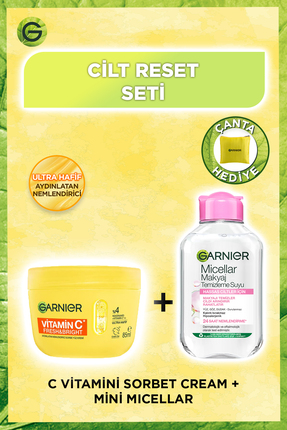 Garnier C Vitamini Fresh & Bright Aydınlatıcı Nemlendirici Sorbe Yüz Kremi, M...