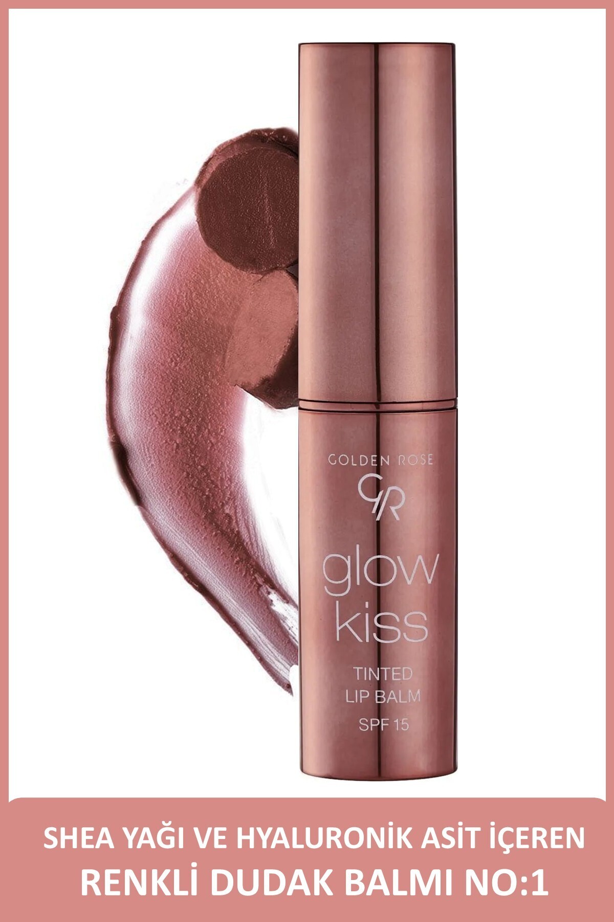 Golden Rose Glow Kiss Tinted Lip Balm SPF15 Shea & Hyaluronik Asitli Renkli Dudak Balmı -01 Vanılla 3 g - Fiyatı, Yorumları
