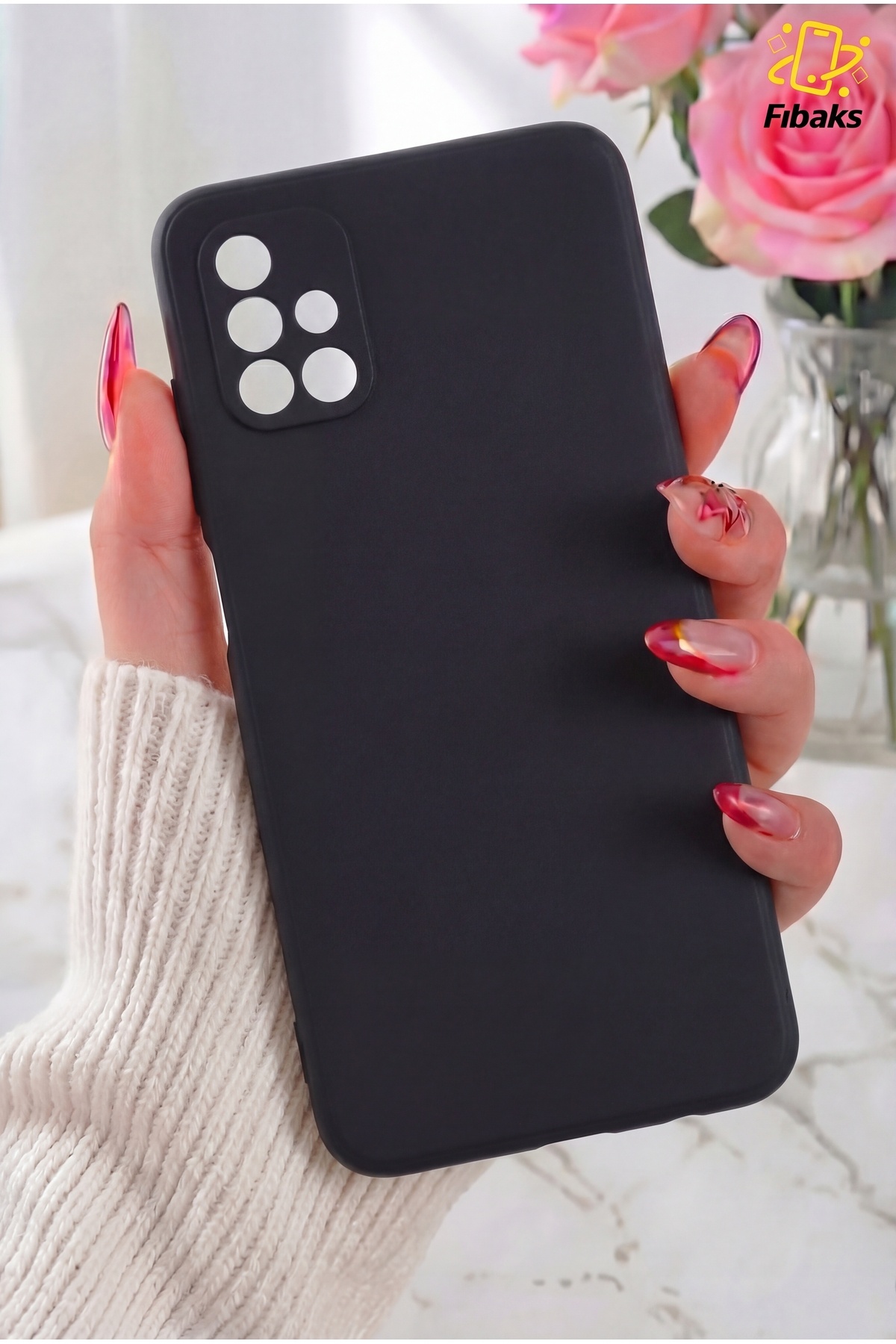 Galaxy A51 Case Camera Protruding Velvet Launch Soft Texture Silicone Cover