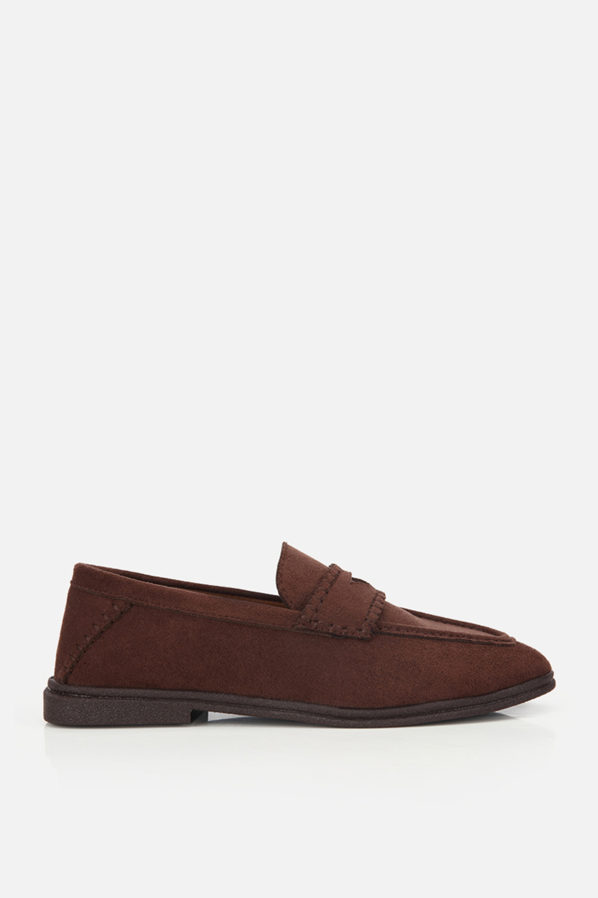 Yaya by Hotiç Kadın Kahverengi̇ Süet Dikiş Detaylı Loafer