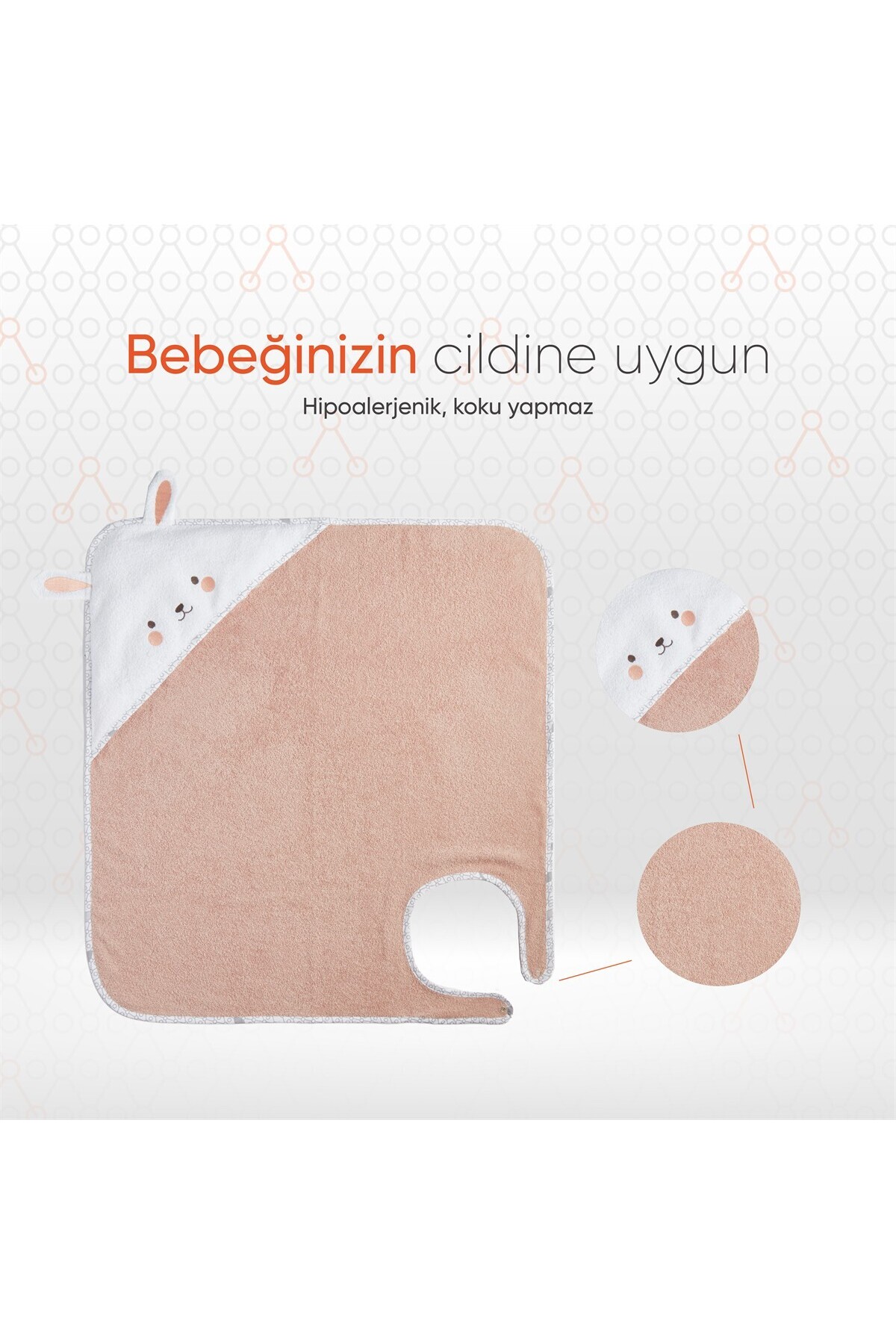 Hero Kahraman Başlıklı Bebek Ve Çocuk Kurulama Havlusu 3