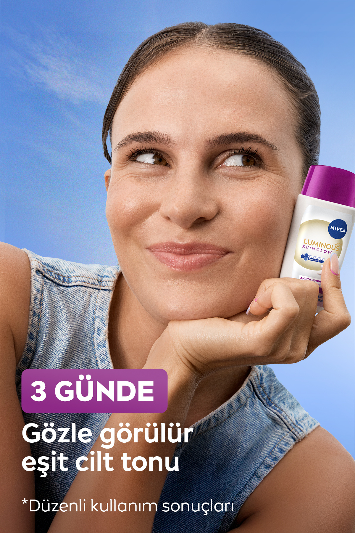 SPF50+ Luminous630 Skin Glow Aydınlatıcı Yüz Güneş Kremi 40ml ve Böğürtlen Renkli Dudak Bakım Kremi — SET.NVE.1374 — تصویر 7 از 8
