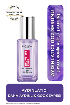 L'Oreal Paris Revitalift Filler [Hyaluronik Asit+Niasinamid+Saf Kafein] Aydın...