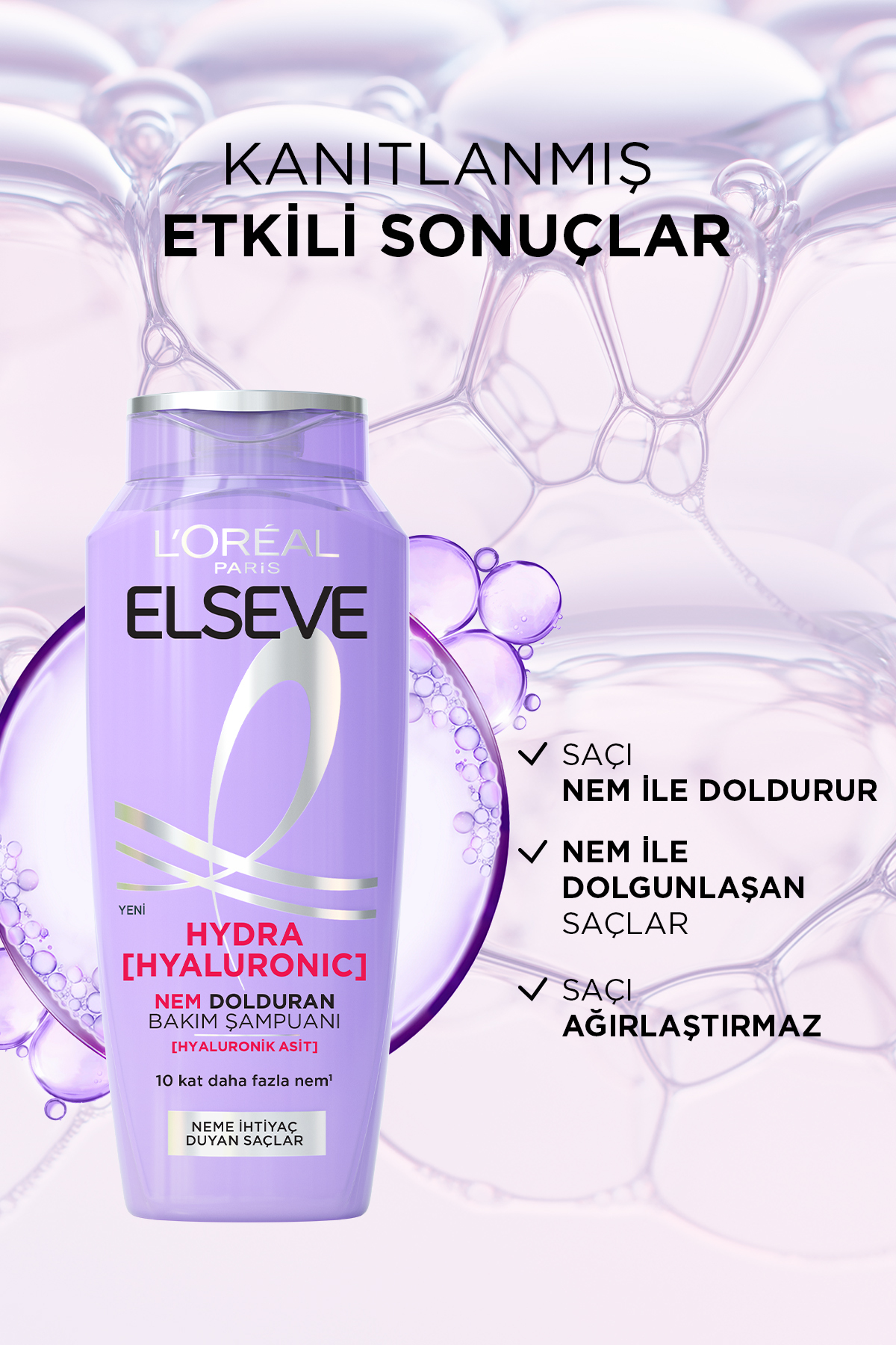 5'li Elseve Hydra [Hyaluronic] Nem Dolduran Bakım Şampuanı 300 ml
