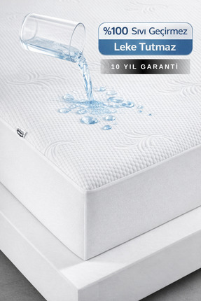 Formeya Soft Bambu Desenli Premium Su Sıvı Geçirmez Alez Tek-Çift Kişilik-Bat...