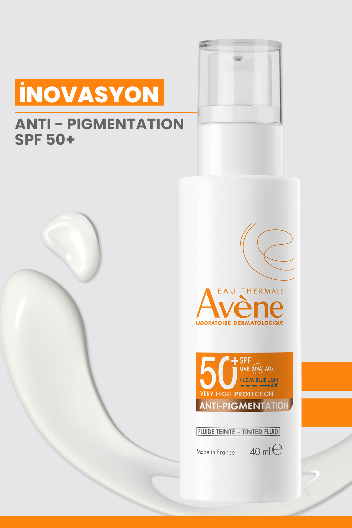 کرم ضد آفتاب رنگی با SPF 50+ و حاوی اسید آزلاویک (%0.12) حجم 40 میلی لیتر