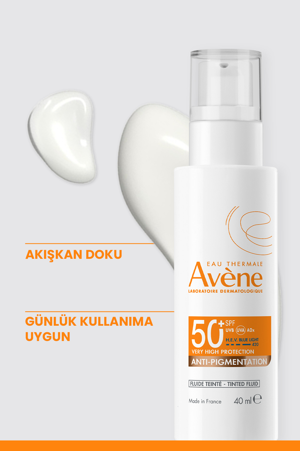 کرم ضد آفتاب رنگی با SPF 50+ و حاوی اسید آزلاویک (%0.12) حجم 40 میلی لیتر