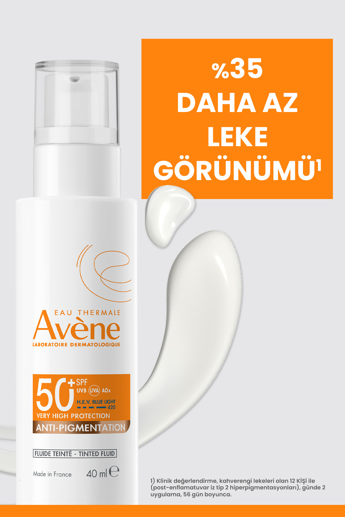 کرم ضد آفتاب رنگی با SPF 50+ و حاوی اسید آزلاویک (%0.12) حجم 40 میلی لیتر