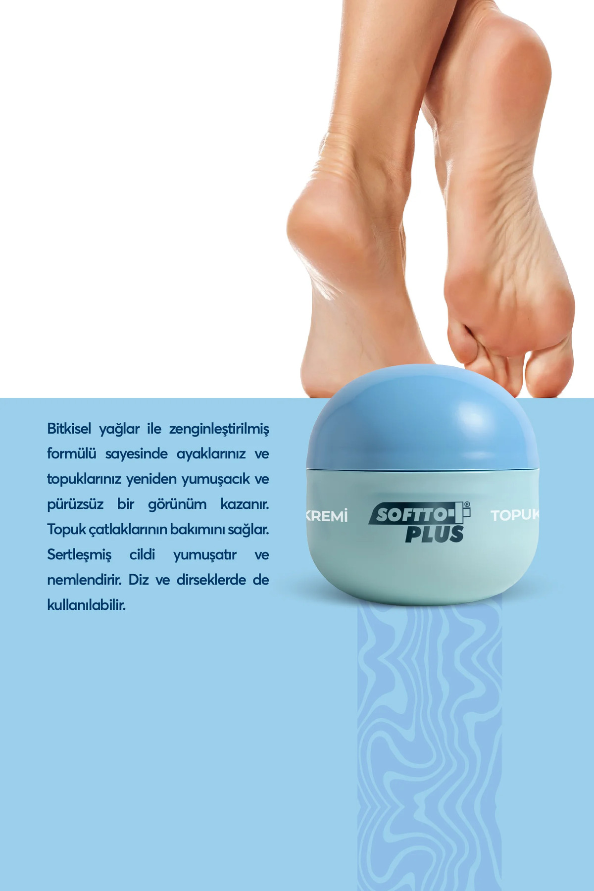 Unisex Beyaz Topuk Çatlağı Ve Ayak Kremi — BR1280 — تصویر 2 از 3