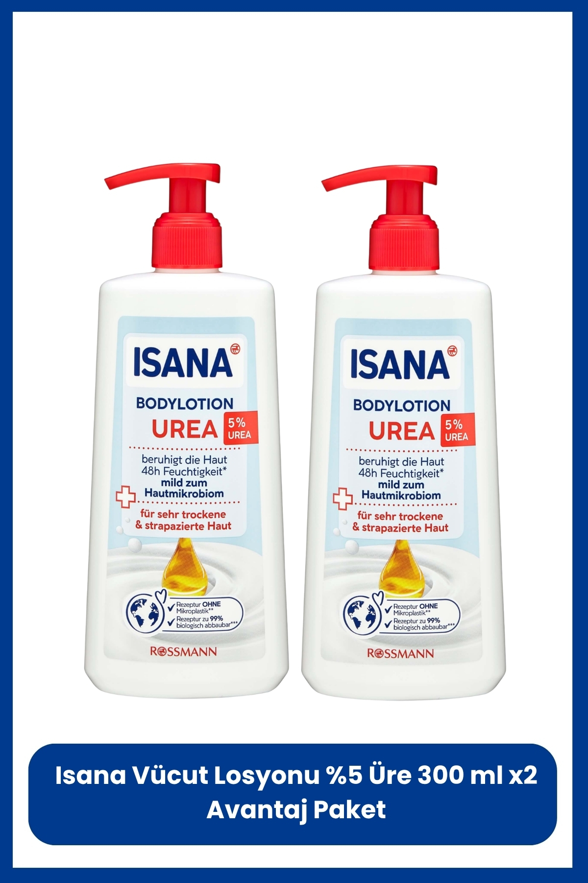 ISANA Vücut Losyonu %5 Üre 300 ml X2 Adet - Fiyatı, Yorumları