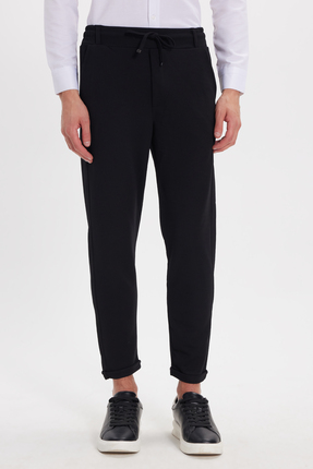 Tudors Erkek Slim Fit Pamuklu Beli Bağlamalı Yan Cepli Katlamalı Paça Jogger ...