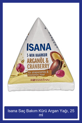 ISANA Saç Bakım Kürü Argan Yağı, 25 ml
