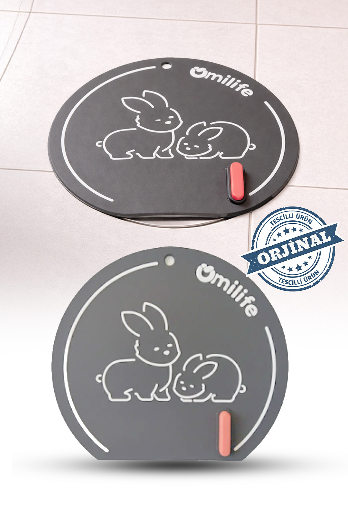 Grey Color Bathroom and Kitchen Sink Anti-Smell Expense Protector Silicone Sealed Pad