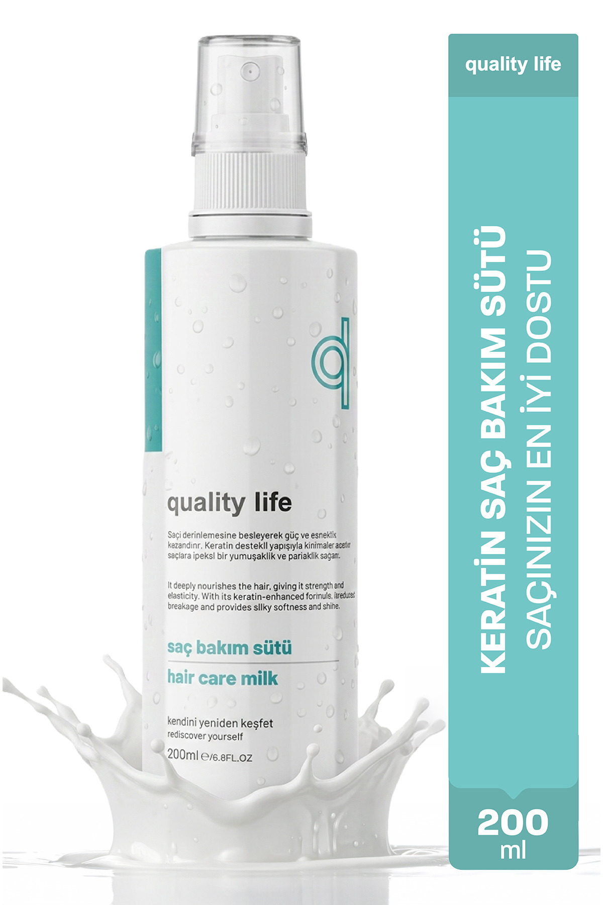 Quality Life Milk Keratin Saç Bakım Sütü Sprey Keratin Milk Besleyici Kolay Saç Tarama Spreyi 200 ml - Fiyatı, Yorumları