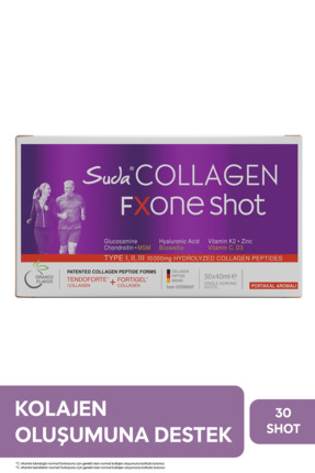 Suda Collagen FXONE Hidrolize Kolajen,Glukozamin,Vitamin C,MSM,Boswella,Eklem...