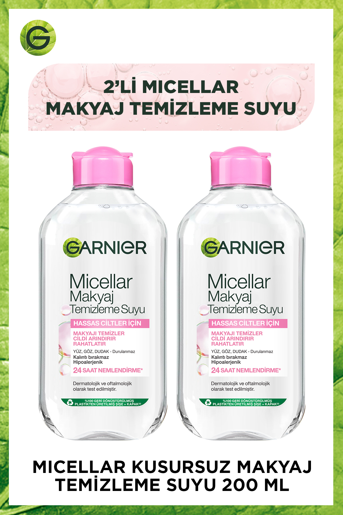 Garnier Micellar Kusursuz Makyaj Temizleme Suyu 200ML 2