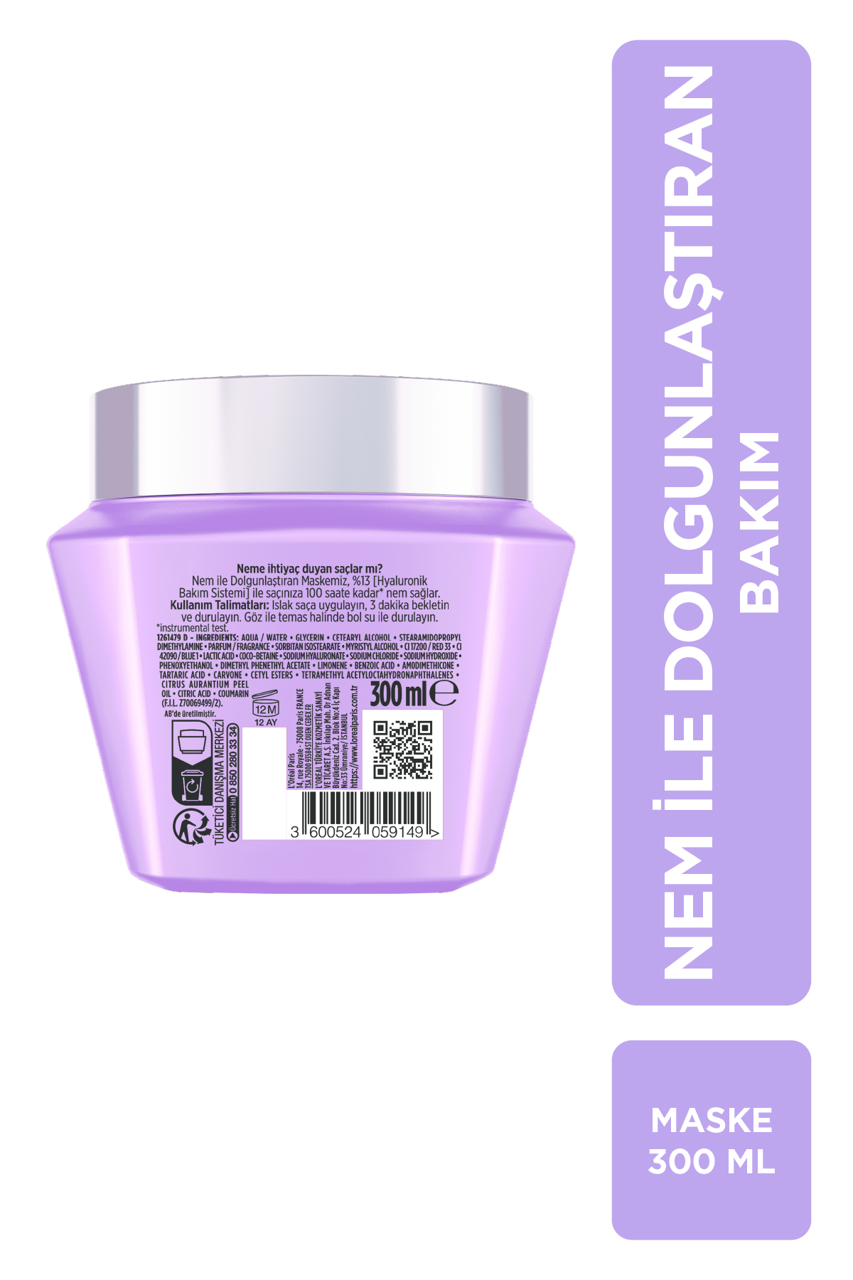 Hydra[Hyaluronic] Nem ile Dolgunlaştıran Maske 300 ml — LORELS059149 — تصویر 9 از 9