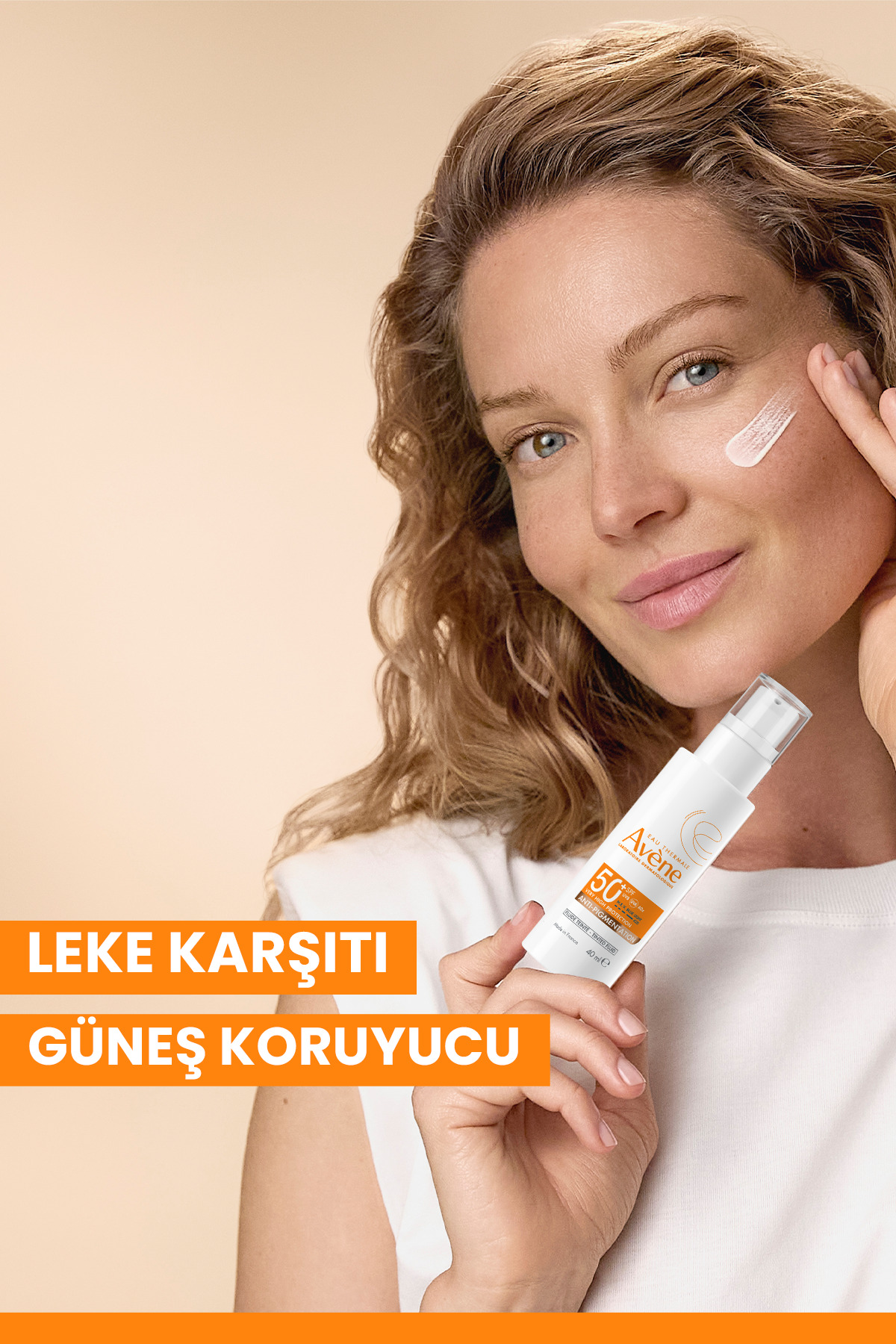 کرم ضد آفتاب رنگی با SPF 50+ و حاوی اسید آزلاویک (%0.12) حجم 40 میلی لیتر
