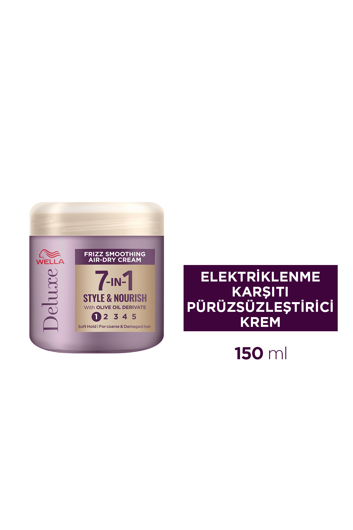 Wella Deluxe Elektriklenme Karşıtı Pürüzsüzleştirici Saç Kremi 150 ML — 4064666943220