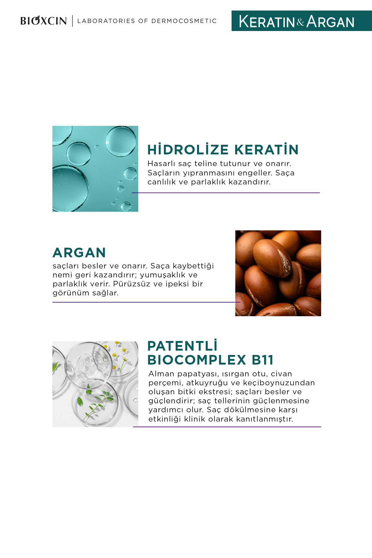 Keratin & Argan Onarıcı Sıvı Saç Bakım Kremi 200 ml - Yıpranmış Ve Hassas Saçlar — 5007472 — تصویر 2 از 4