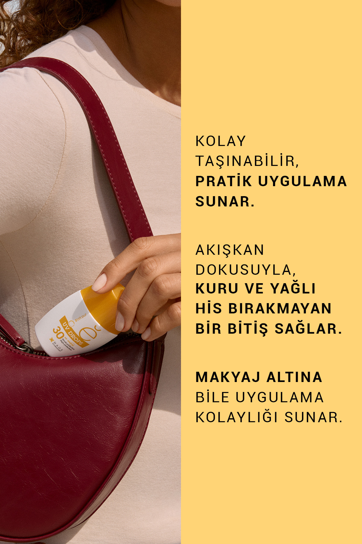 UV DROPS %100 Mineral Filtreli Hassas & Tüm Ciltler Güneş Kremi SPF30 30 gr — 3005031869 — تصویر 7 از 9