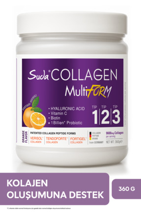 Suda Collagen Multiform Hidrolize Kolajen, Vitamin C,Biotin,Hyaluronik Asit,S...