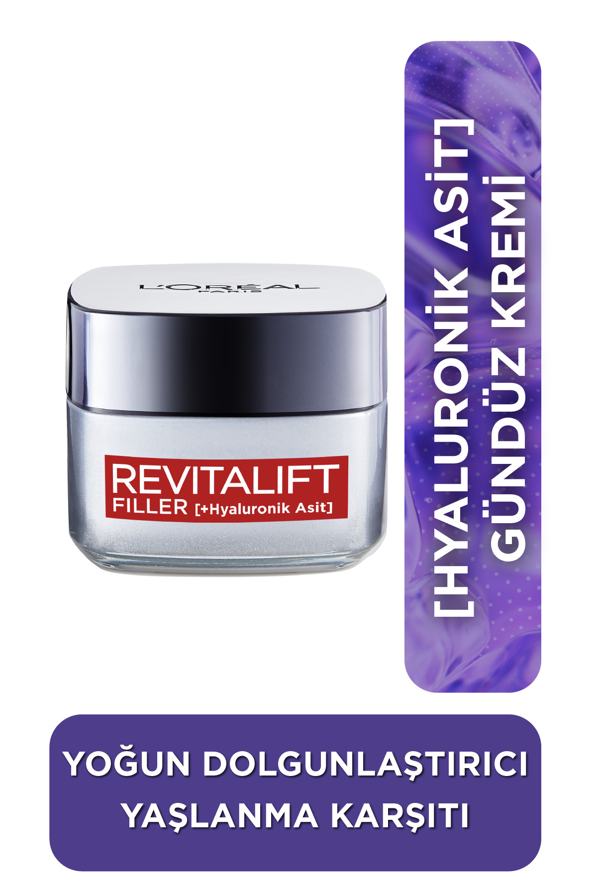 L'Oreal Paris Revitalift Filler Hyaluronik Asit İçeren Dolgunlaştırıcı Yaşlanma Karşıtı Gündüz Kremi 50 ml — 3432