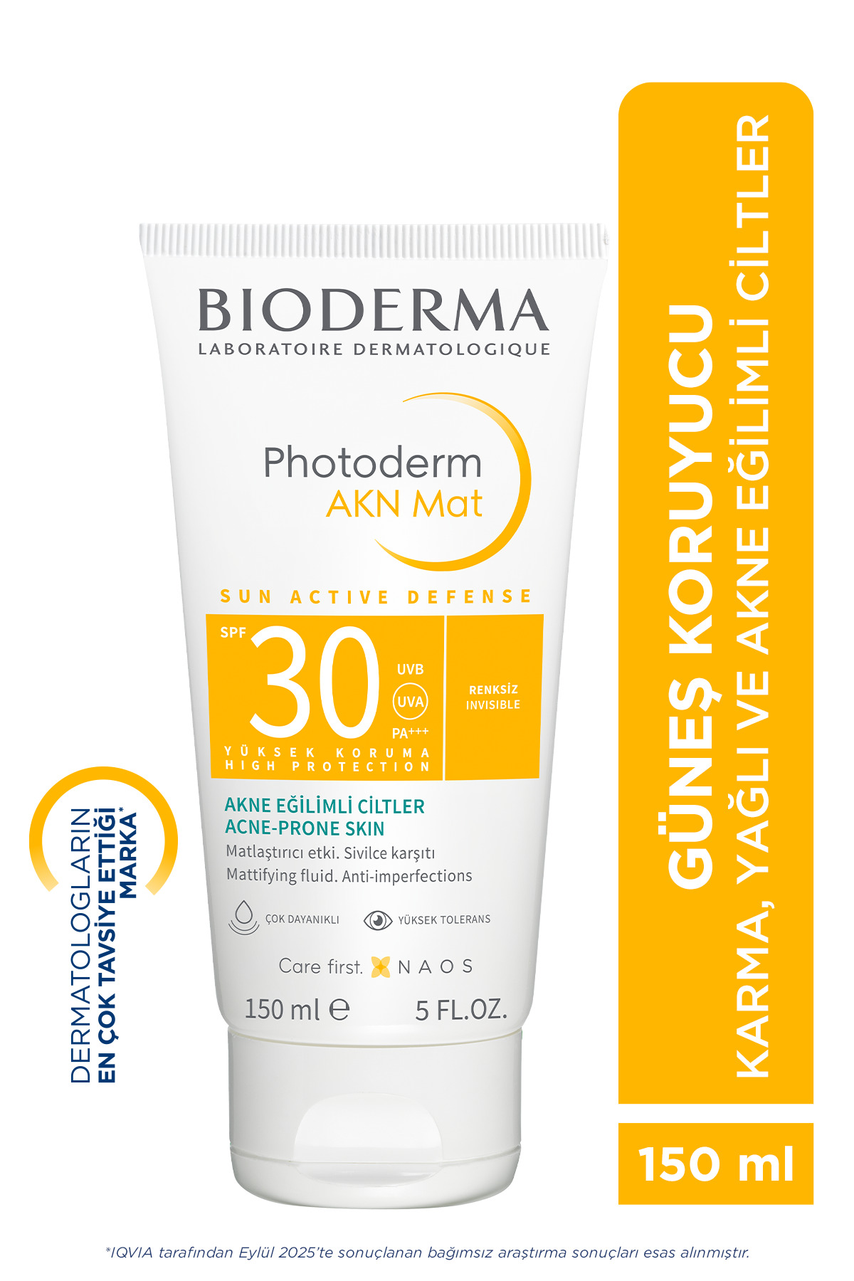 Bioderma Photoderm AKN Mat SPF30 Yağlı & Akne Eğilimli Ciltler Sivilce Karşıtı Güneş Kremi 150 ML